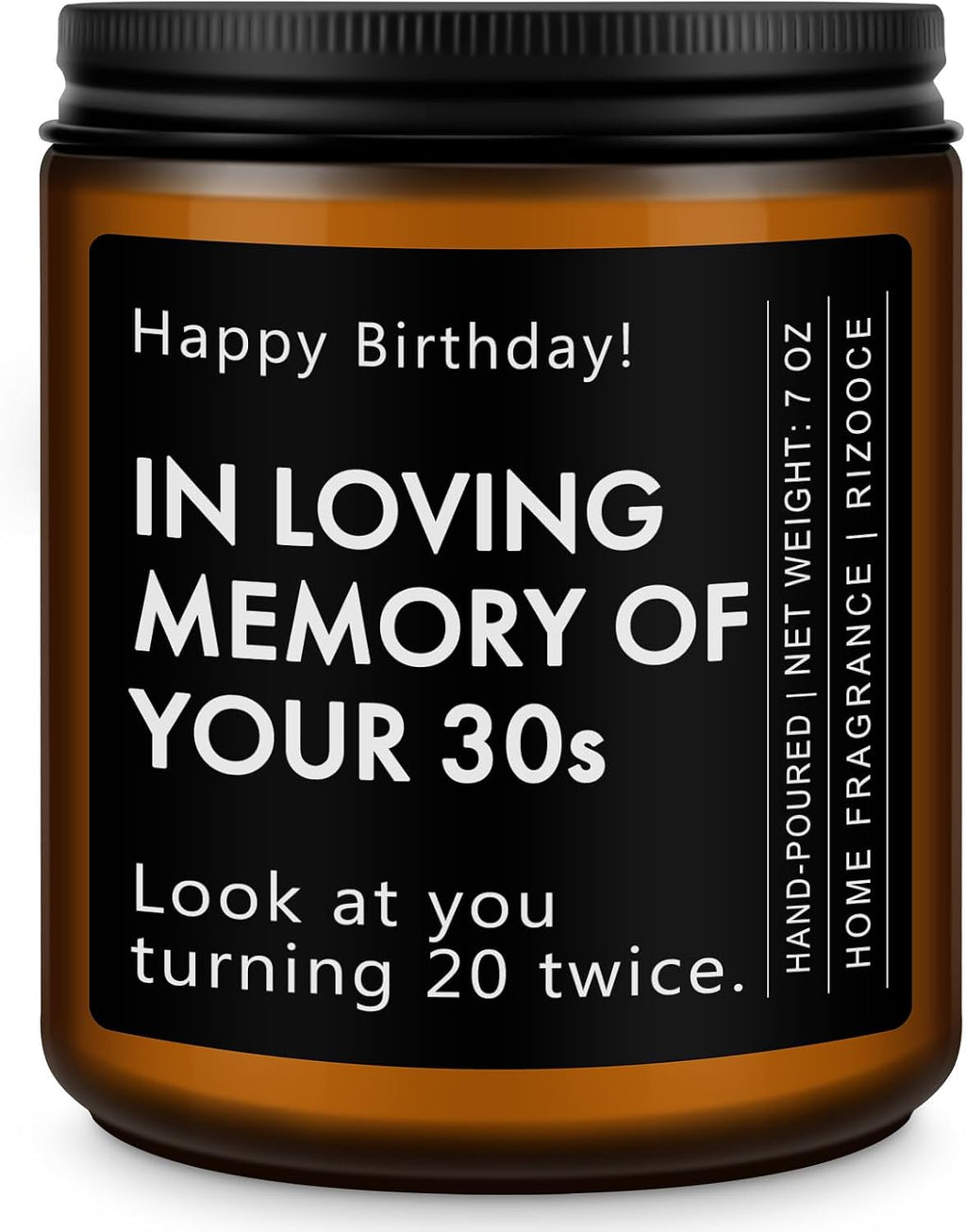 40th Birthday Gifts for Women Men, 1986 Birthday Scented Candle