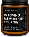 40th Birthday Gifts for Women Men, 1986 Birthday Scented Candle