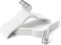 Sishynio Velvet Shirt Hangers 30 Pack, Slim Felt Hangers White