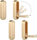 Foldable Wall Hook, Gold, 4 Pack, Screw Mounted, Heavy Duty Coat Hooks