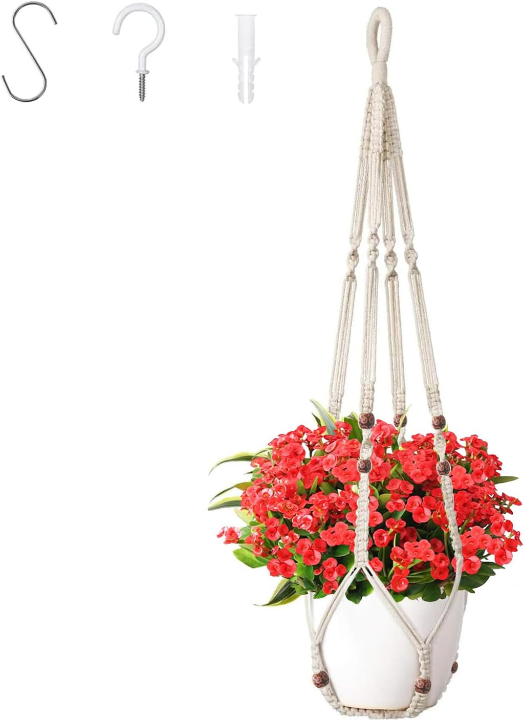 43 Inch Macrame Plant Hanger Large,Heavy Duty Indoor Hanging Plant Holder
