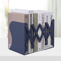 Honagu Adjustable Bookends, Metal Book Ends for Shelves Heavy Book, Desk Magazine File Organizer for Home, Office, Books, Papers, Extends up to 19 inches (Royal Blue)