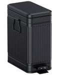Small Trash Can with Lid, 2.6 Gal Dog Poop Trash Can, Black