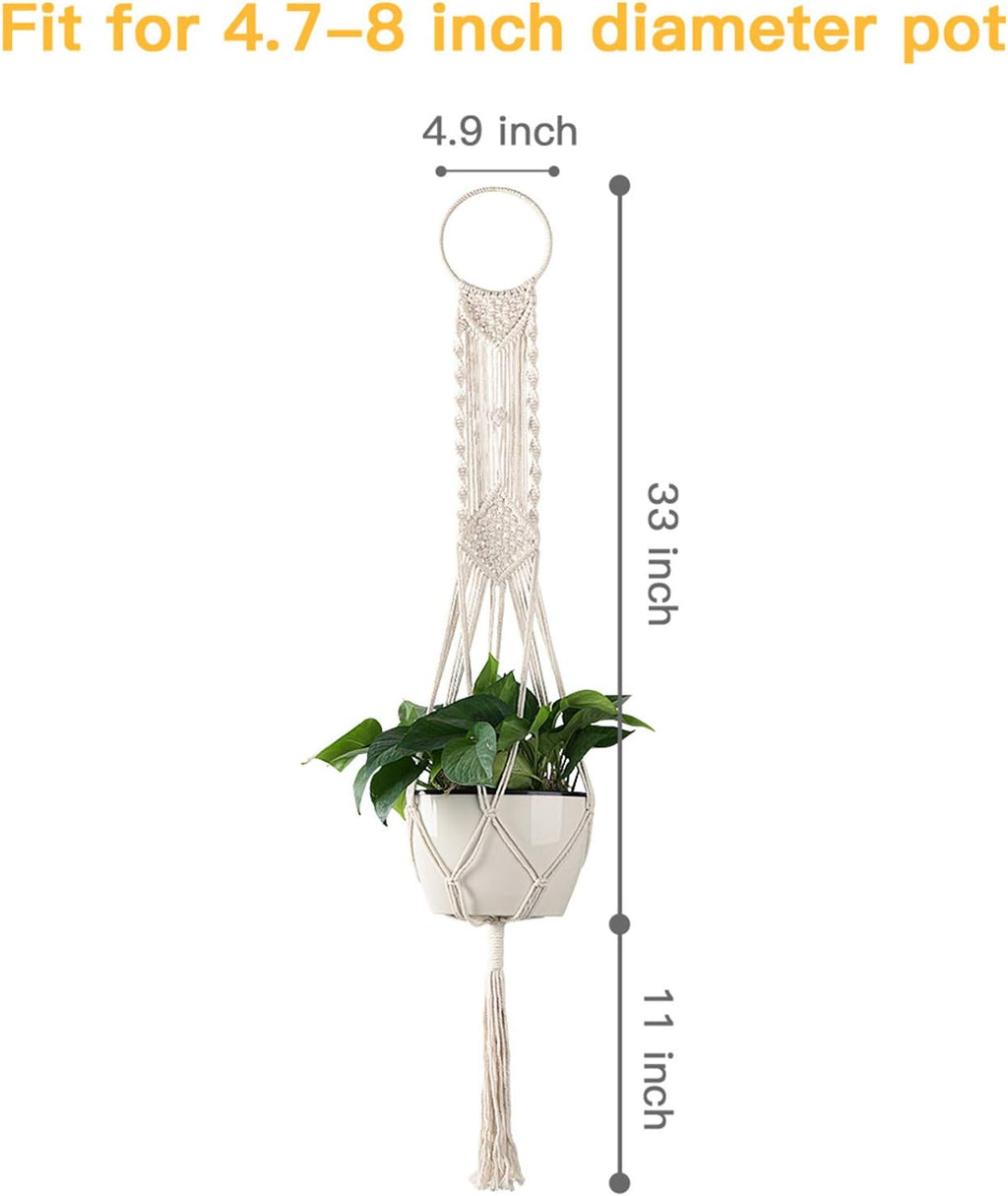 Cuttte Macrame Plant Hanger Indoor Outdoor Hanging Planter Basket