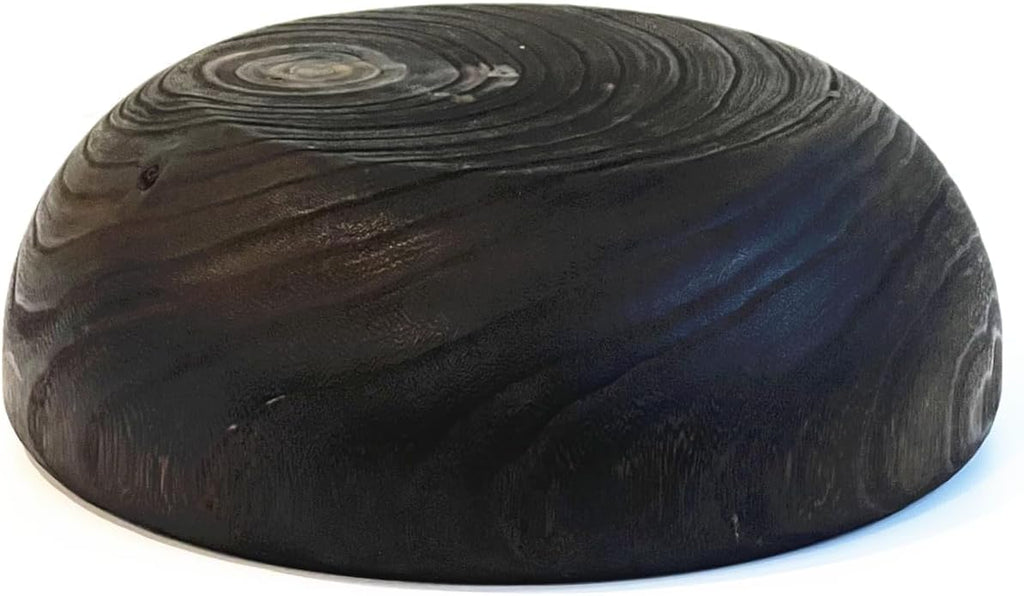 Wooden Decorative Bowl, Approx 12.6 Inch,Hand Crafted Wooden Dough Decor Bowl, Table Centerpiece Decor Bowl, is perfect for sepak takraw ,coin,remote, cosmetics and keys Storage bowl (Large)