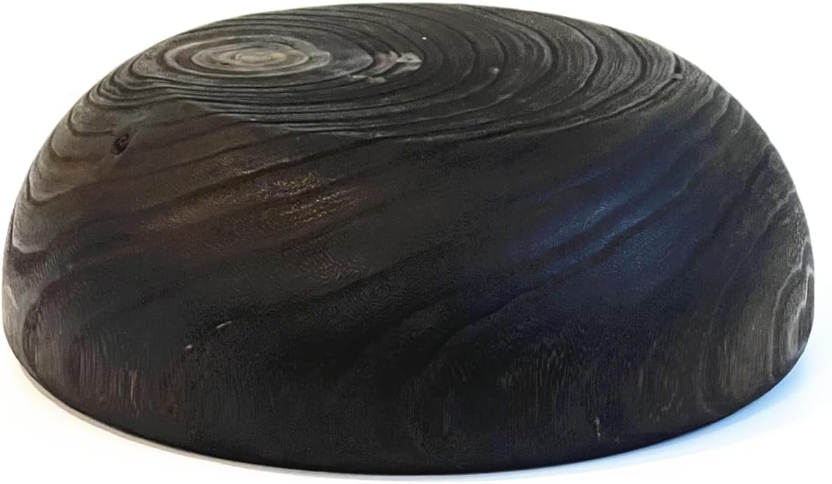 Wooden Decorative Bowl, Approx 12.6 Inch,Hand Crafted Wooden Dough Decor Bowl, Table Centerpiece Decor Bowl, is perfect for sepak takraw ,coin,remote, cosmetics and keys Storage bowl (Large)