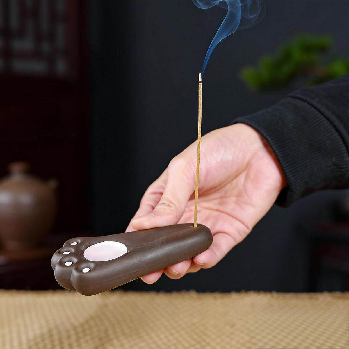 Japanese Incense Holder Ceramic Burner for Pine & Frankincense Sticks