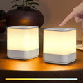 uuffoo 2 Pack Rechargeable Small Night Light Touch Dimmable Cordless Lamp