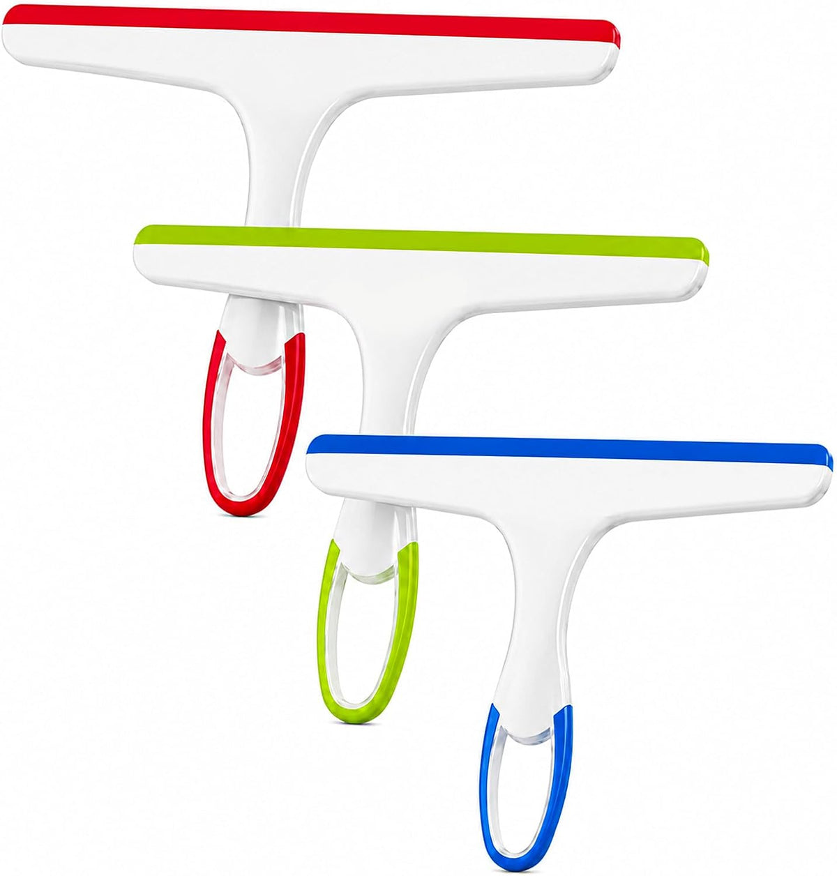 Shower Squeegee for Glass Doors, 3pcs Bathroom Squeegee for Shower Glass