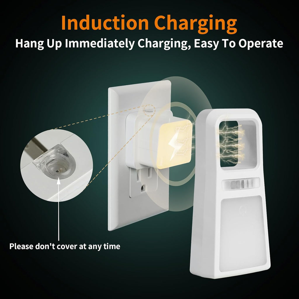 Dawnrise 3 Pack 5-in-1 Power Failure Night Lights, Wireless Charging