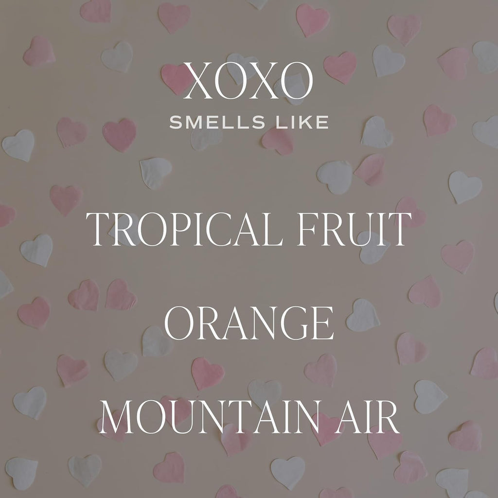 Sweet Water Decor XOXO Scented Candle, 15oz Pink Matte Jar, Soy Wax