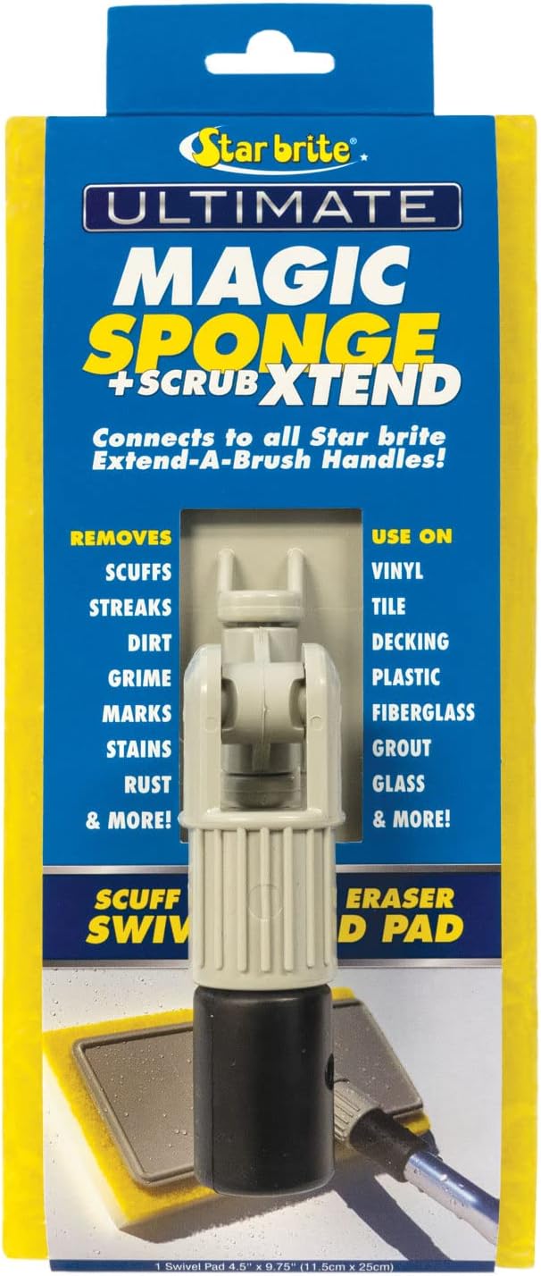 STAR BRITE Ultimate Magic Sponge + Scrub Xtend for Pool, RV, Boat & Home