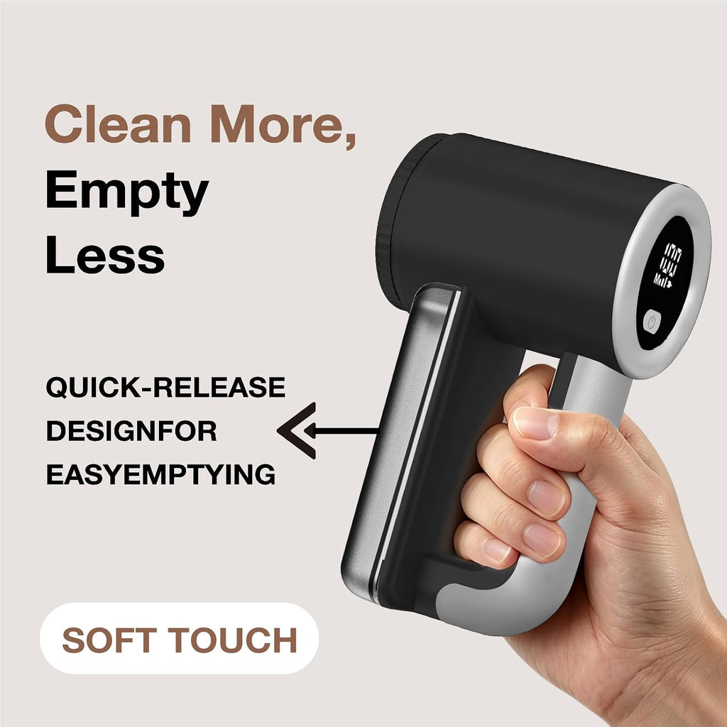 iRUNTEK Rechargeable Fabric Shaver,3-Speed Lint Remover for Clothes,Black