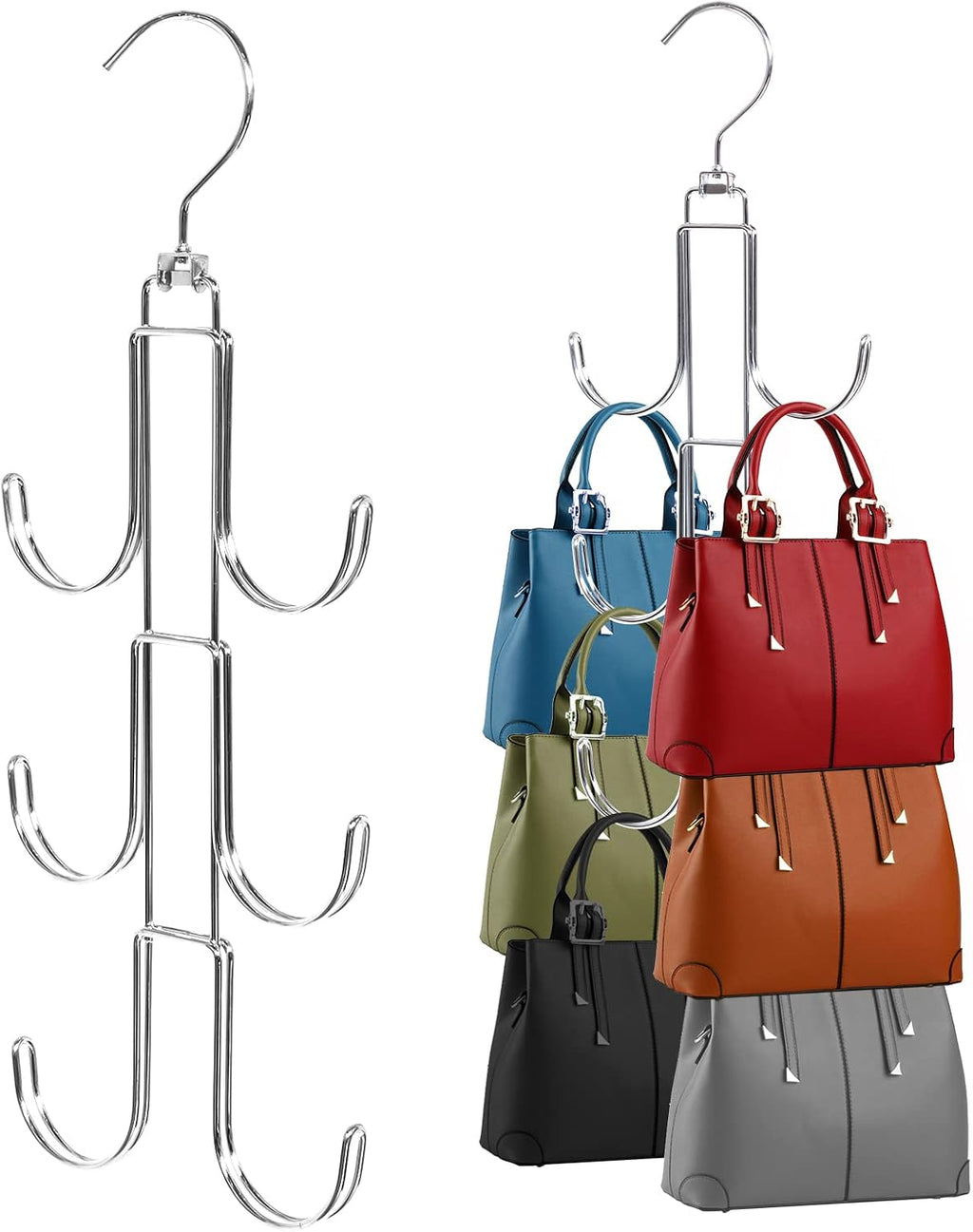Purse Hanger Organizer for Closet Organization and Space Saving, 2 Pack