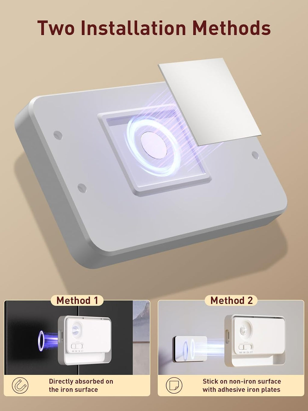Motion Sensor Night Lights, 1800mAh Sync LED Stair Lights Indoor,3 Packs