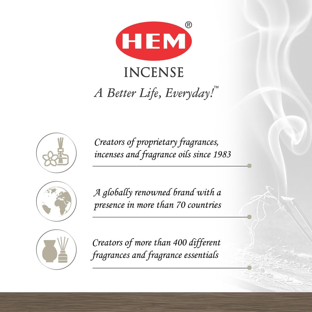 HEM White Sage Incense Sticks - 100 Count | Natural Air Purifying Aromatherapy | Calming and Cleansing Fragrance | Perfect for Meditation and Relaxation | Long-Lasting Burn