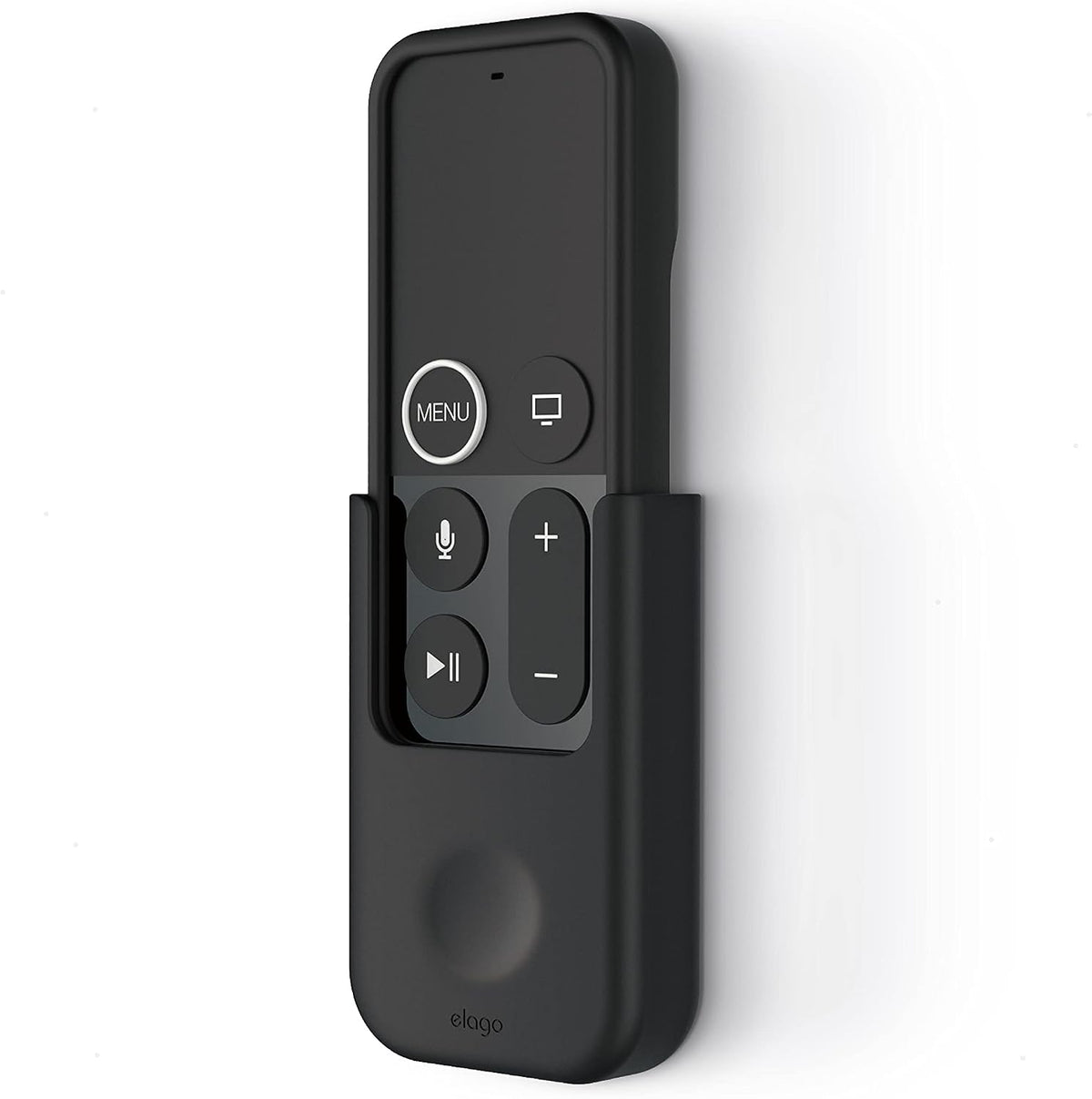 elago Apple TV Remote Holder Mount - [Gel Pad or Screw Options][Keeps It Secure][Cable Management] - Compatible with Apple TV Remote 4K / 4th Generation
