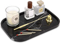 Marble Bathroom Vanity Decorative Tray, Black Marquina, 12 * 8 * 0.8