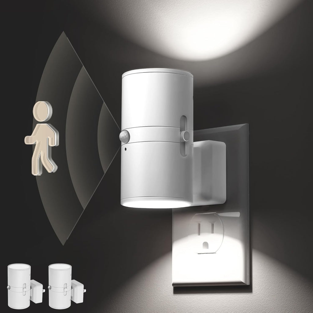 L LOHAS LED Motion Sensor Night Light, Bright Night Light, Dimmable 0-100LM