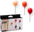 PELEG DESIGN Balloongers | Fun Balloon-Shaped Key Holder for Wall | Decorative Key Hanger Set of 3 | Key Hooks with 3 Install Options | Cute Key Holders with Metal Wire Hooks