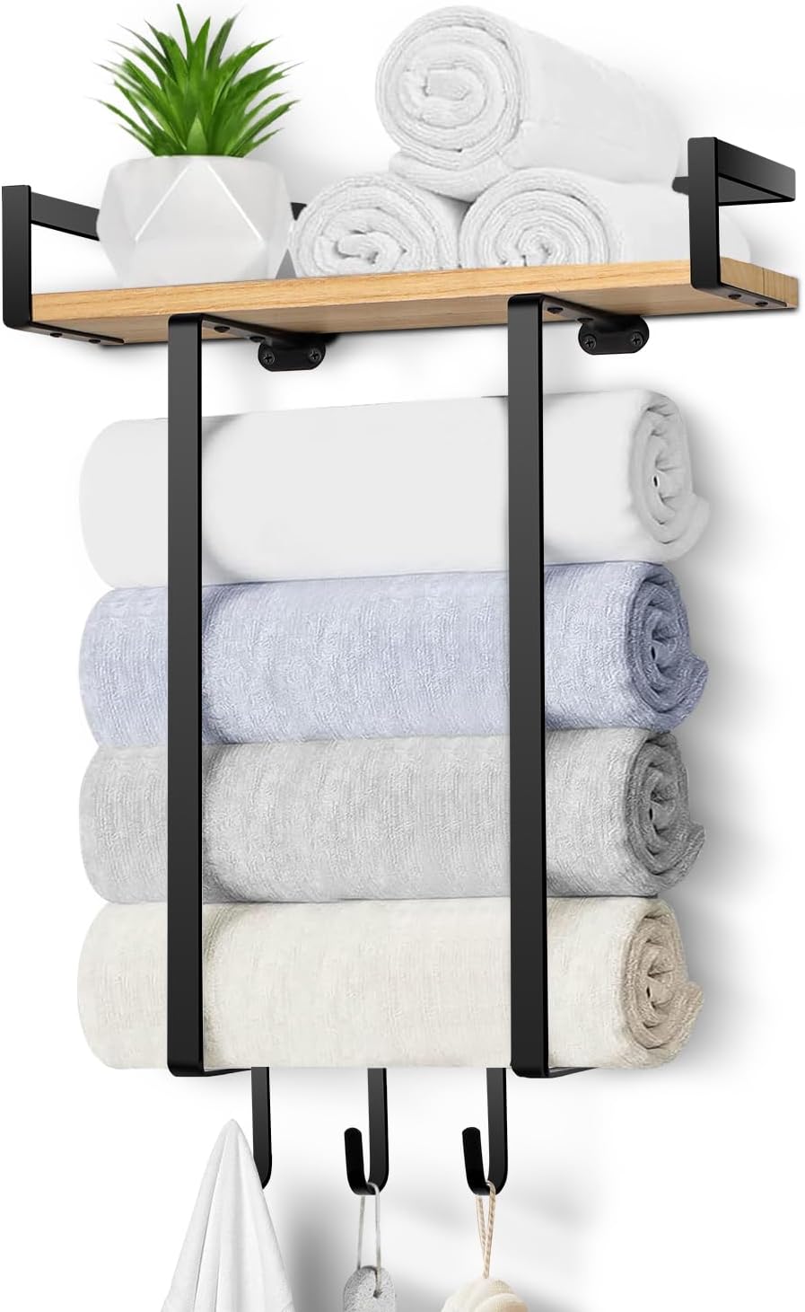 Towel Racks for Bathroom, Wall Mounted Towel Rack for Bathroom