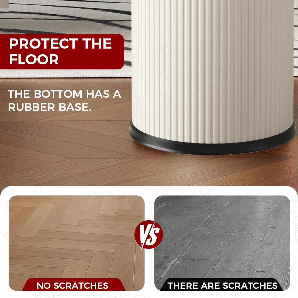 9L/2.4Gal Small Bathroom Trash Can with Swing Lid