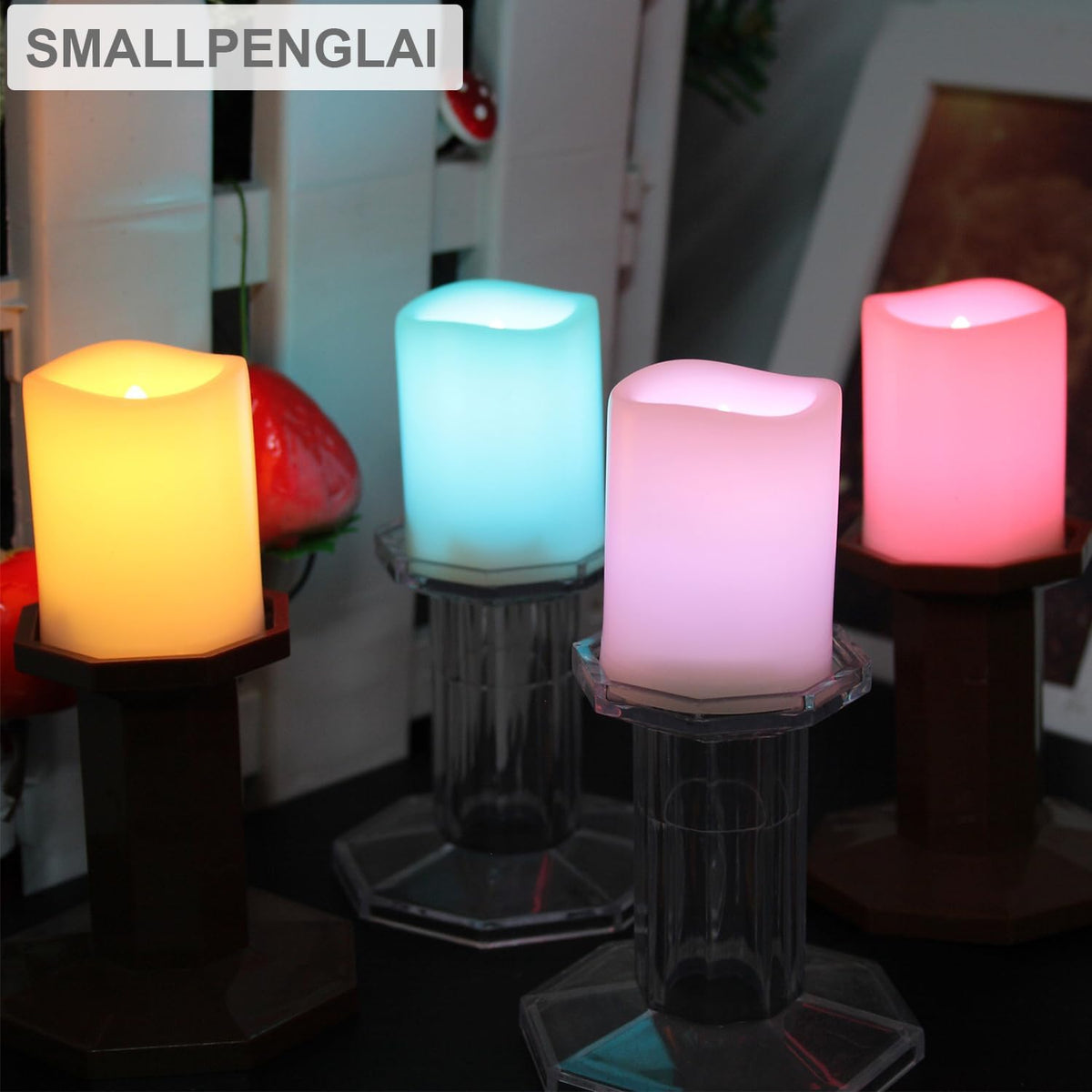 Multi Color Changing Flameless Votive Candles with Remote, 10 Pack