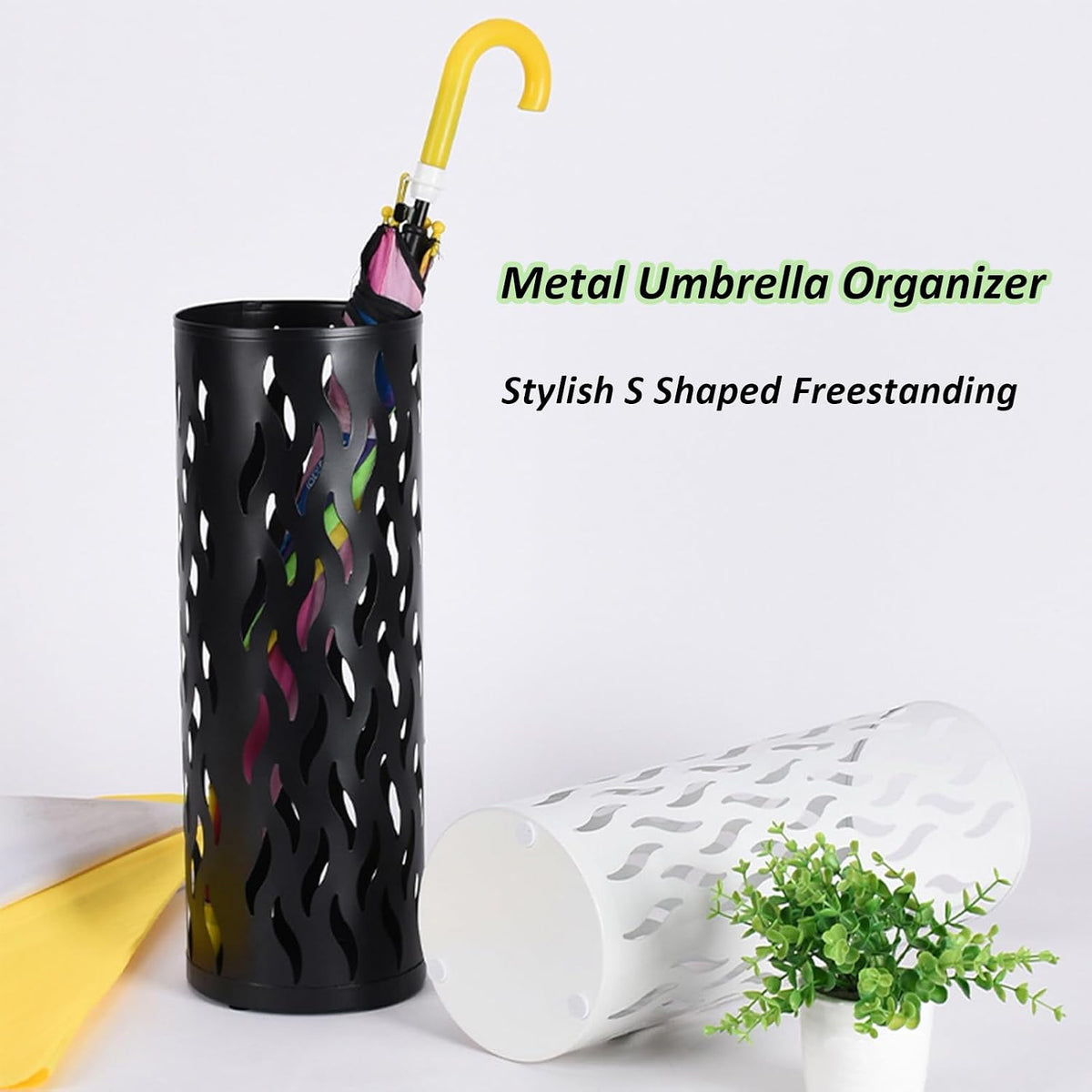 YUYTE Metal Round Umbrella Holder Stand