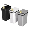 FRESHLIX 3 Pack Bathroom Trash Can 2.5 Gallon Small Touchless Automatic Motion Sensor Trash Cans Slim Waterproof Garbage Bin with Lid for Kitchen, Office, Bedroom Black White Grey
