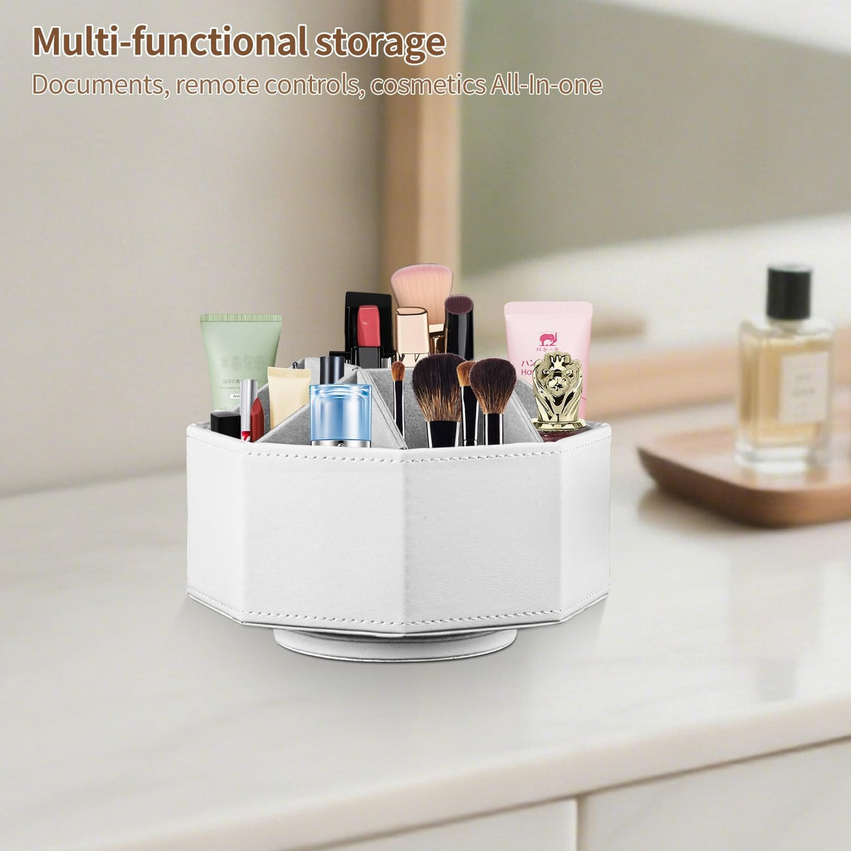 360° Spinning Remote Control Holder,Pen Caddy,Studio Art Supplies Organizer