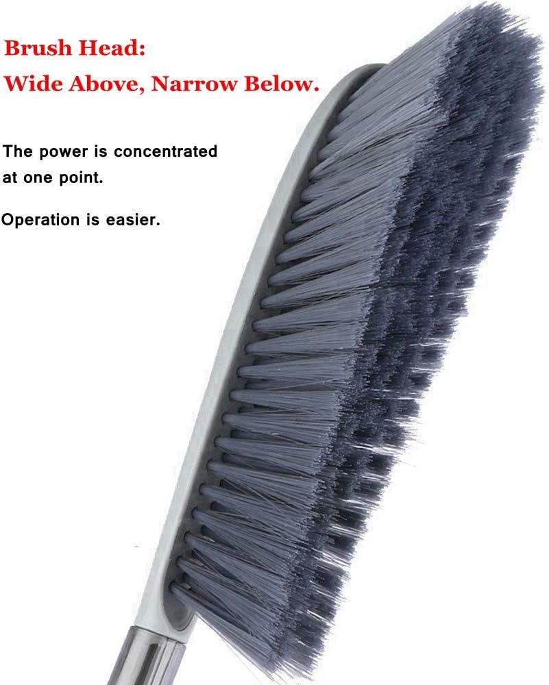 Hand Broom, 14 inch Large Counter Duster Slightly Stiff Bristle