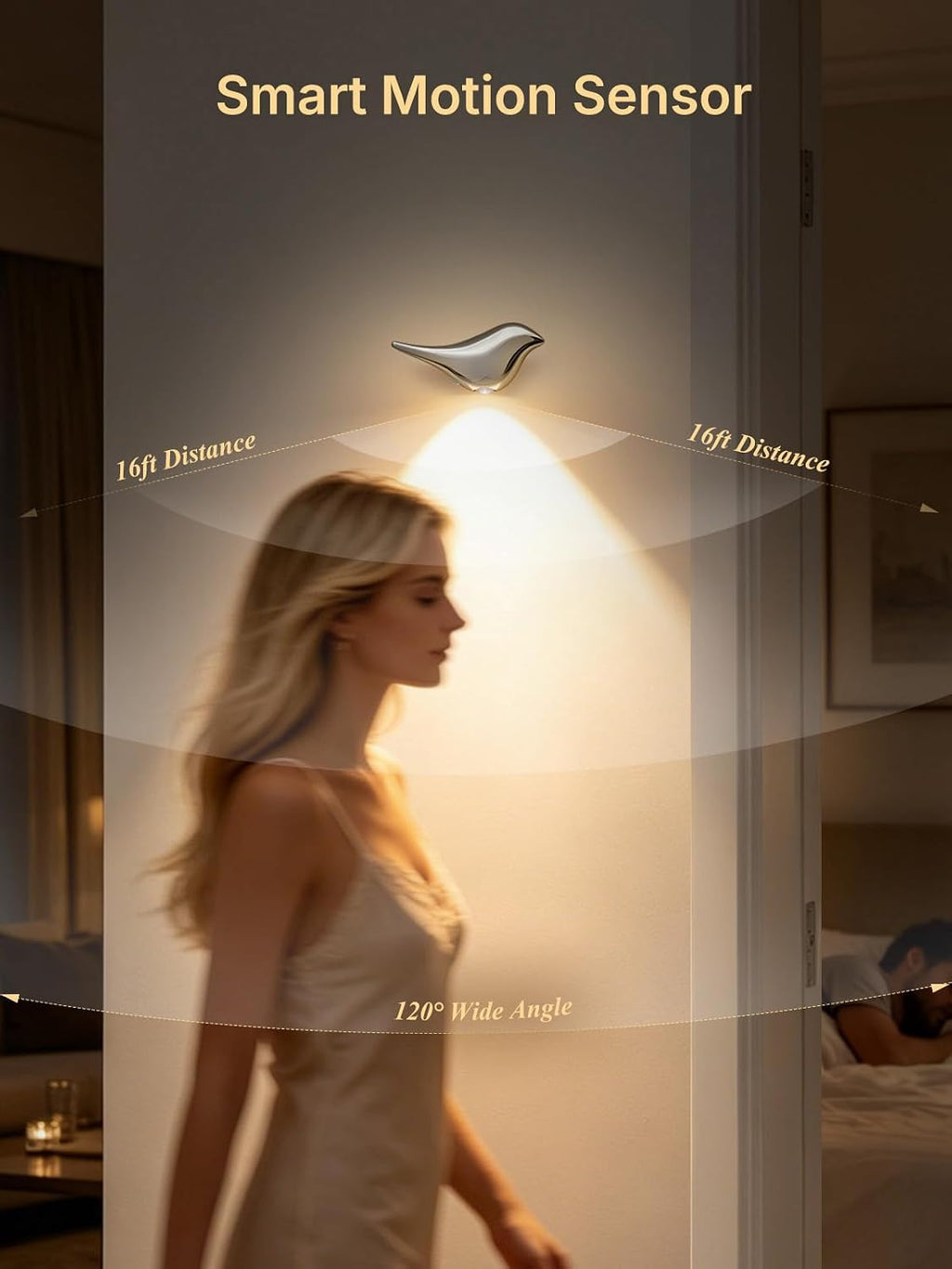Bird Motion Sensor Light Indoor: Easy Use for Bathroom