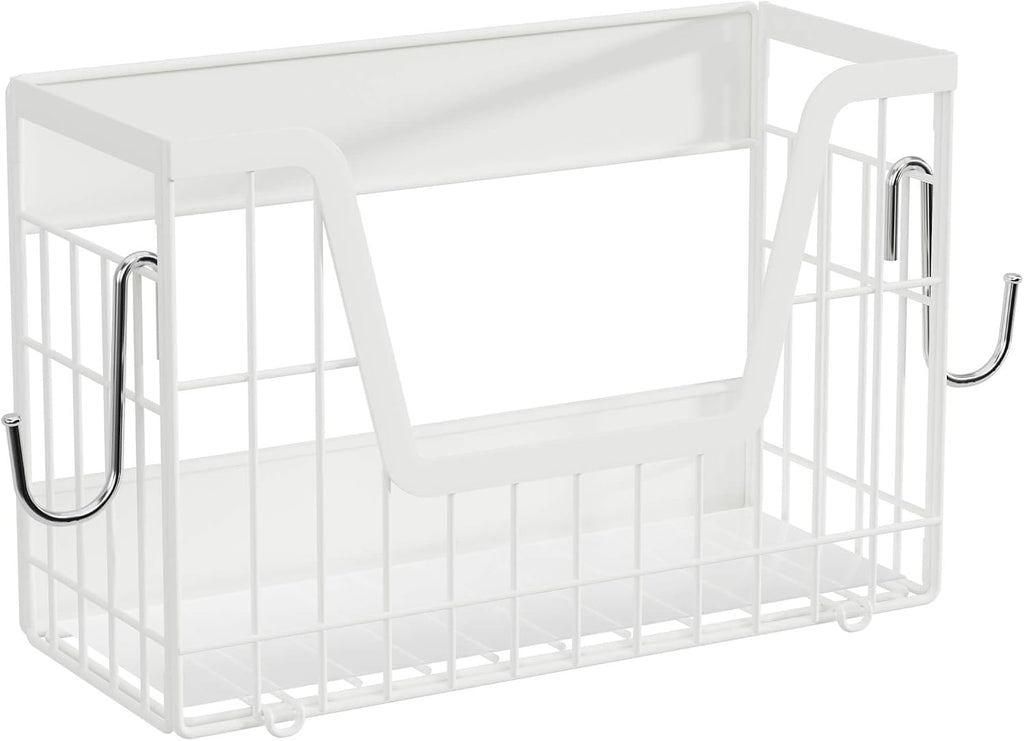 2 Set Magnetic Fridge Shelf, White Magnetic Fruit Basket for Fridge