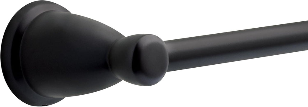 Franklin Brass Kinla Spring (1-Pack) Toilet Paper Holder Matte Black Tissue Roll Spring-Loaded Rod, Organization and Storage, Wall Mounted Bathroom Accessories KIN50-MB