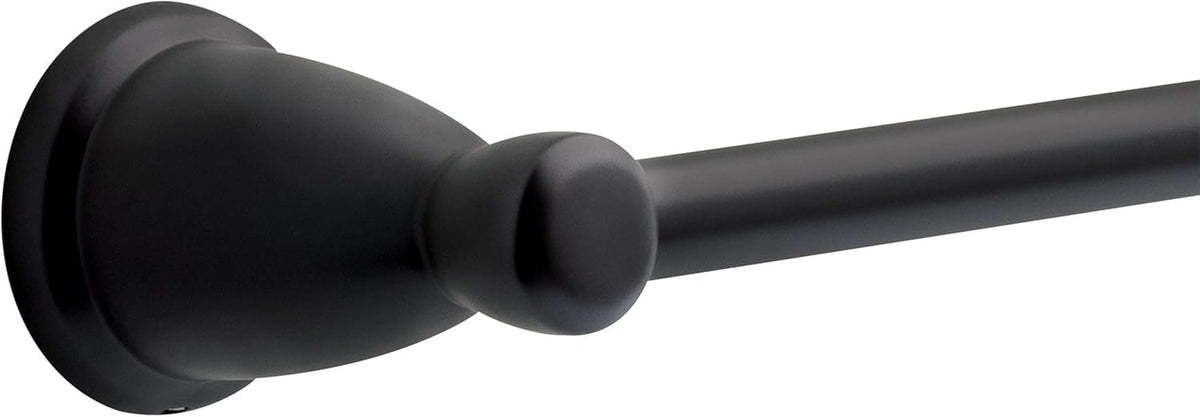 Franklin Brass Kinla Spring (1-Pack) Toilet Paper Holder Matte Black Tissue Roll Spring-Loaded Rod, Organization and Storage, Wall Mounted Bathroom Accessories KIN50-MB