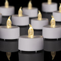 PUNPUBA LED Tea Lights Battery Operated Flameless Candles 24Pack Warm White