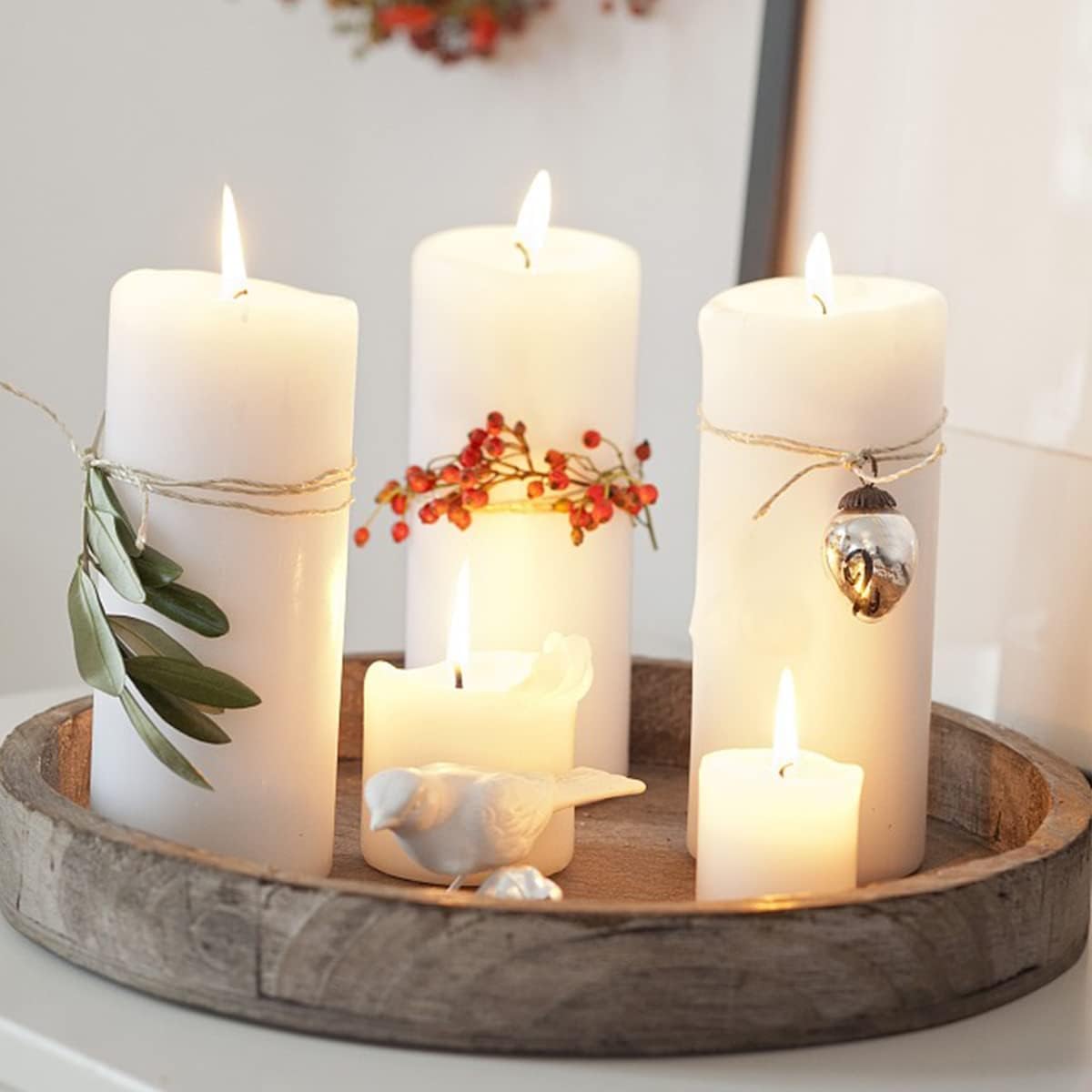 Pillar Candles Set of 2, Unscented Large White Emergency Candle, 3x8 inches Hand Poured Tall Candles Bulk, Non-Toxic Smokeless Dripless and Unscented Candles for Home Wedding Decor
