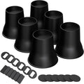 MYMULIKE Bed Risers 6 Inch, 6 Pack Heavy Duty Round Furniture Risers