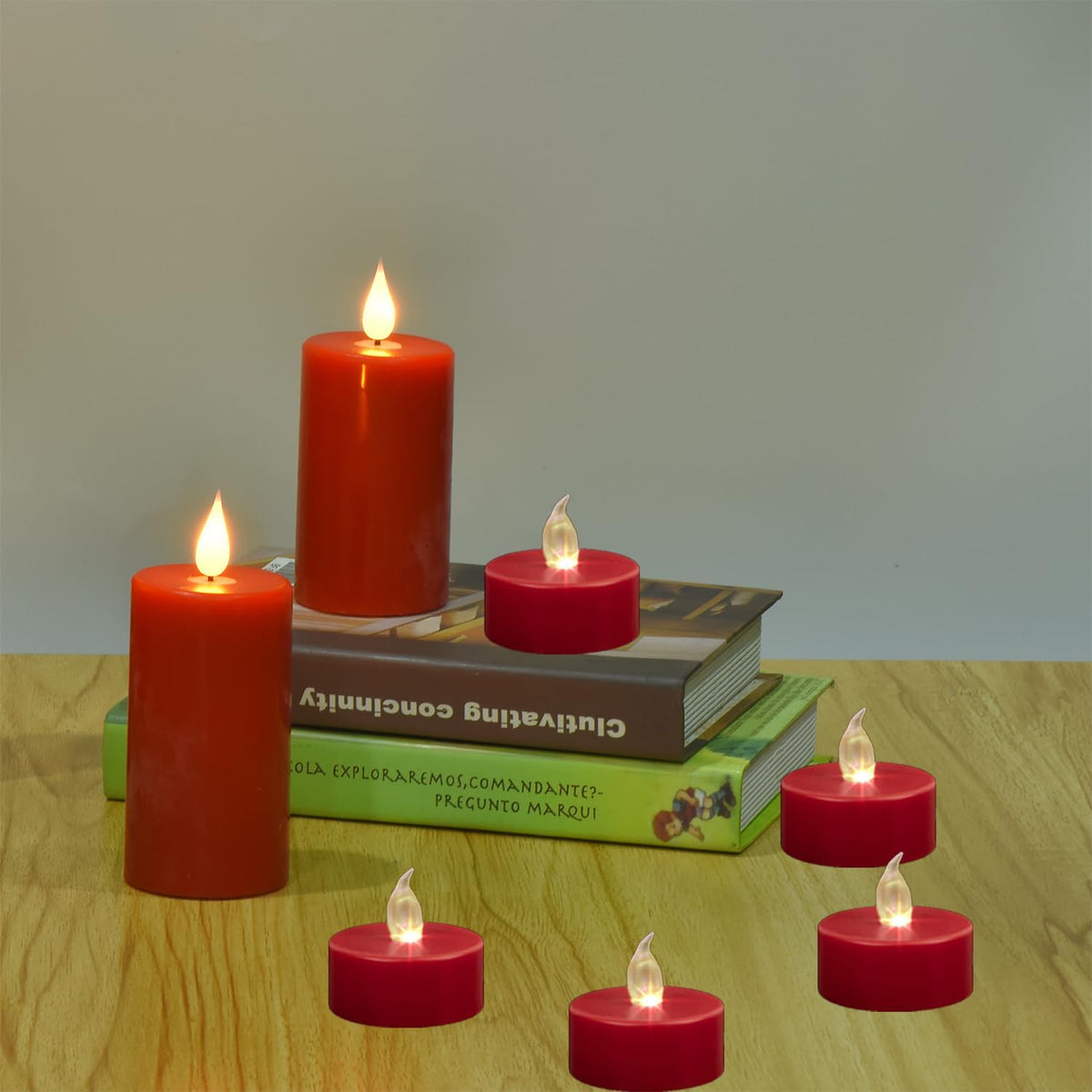 Tea Light Candles with Remote Control,Flickering Flameless LED Candle12pcs