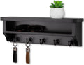 Nekon Key Holder Wall Mount, Wall Organizer Shelf with 5 Key Hooks
