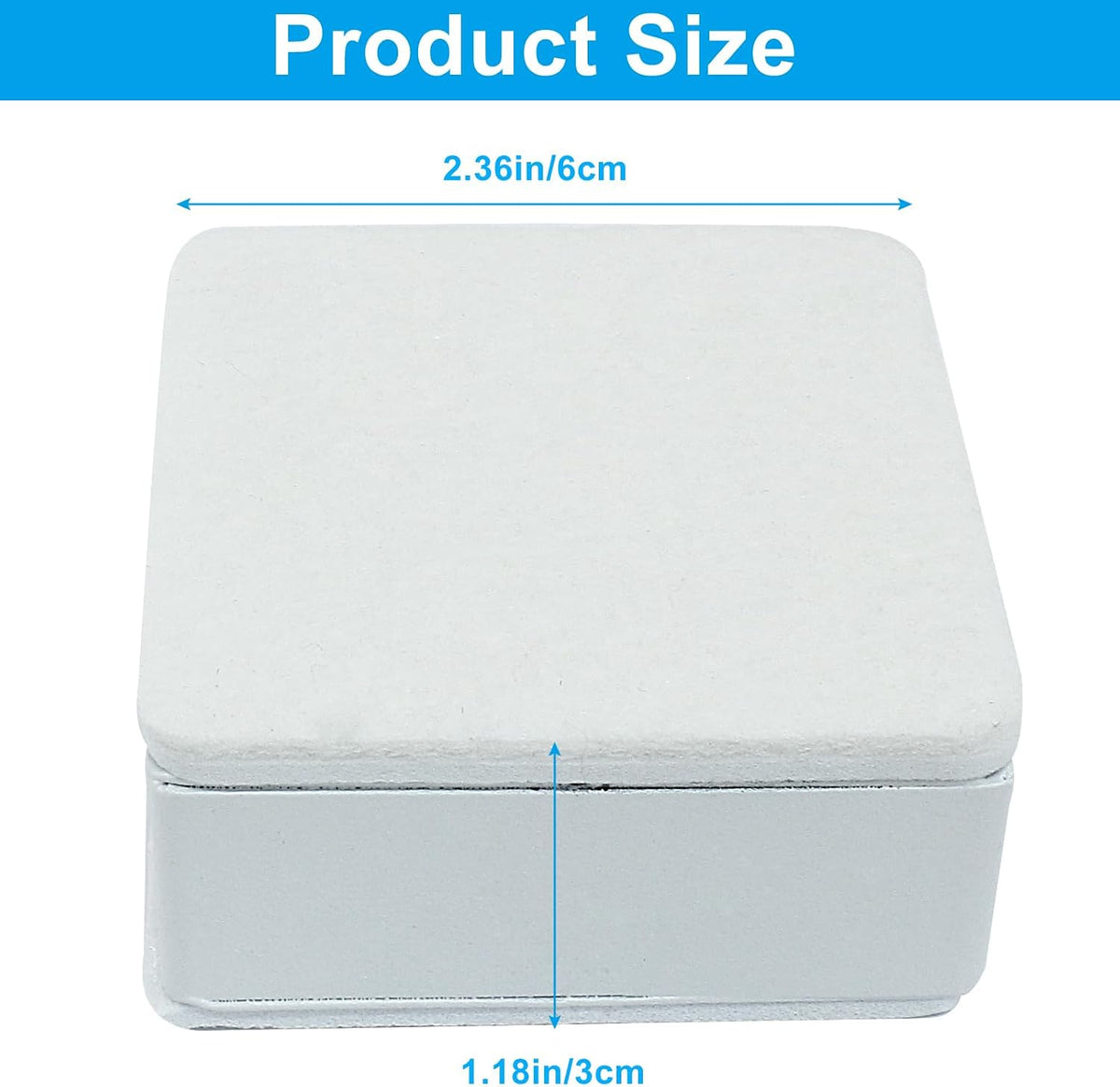 4 Pcs Self-Adhesive Furniture Bed Risers, 1.2in, White