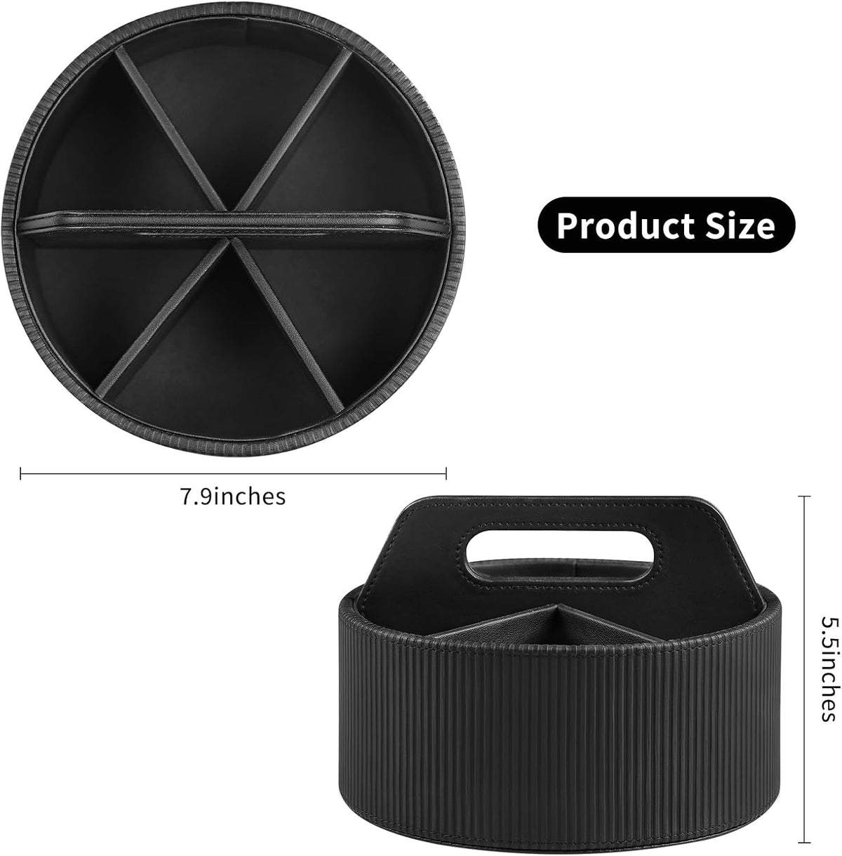 Round Desk Organizer Caddy Caddy Organizer Remote Control Holder