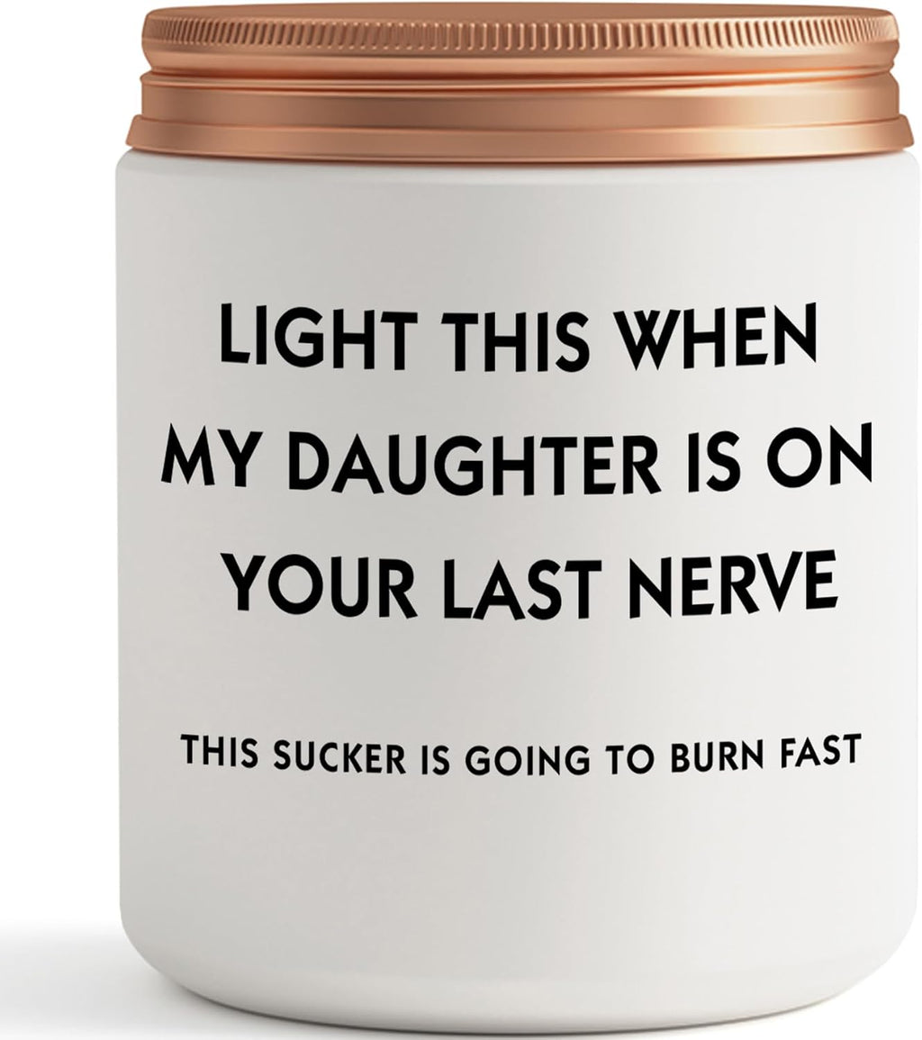 Son in Law Gifts, Cool Christmas Birthday Gifts for Son in Law Men Candle