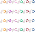 24 Pack Fairy Lights Battery Operated 6.6ft 20 Led Mini String Lights Silver Wire Starry Lights for DIY Wedding Party Festival Halloween Christmas (Multi Color)