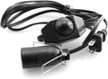 DGZZI Salt Lamp Cord 110V 4.9ft Himalayan Salt Lamp Black Power Cable Cord with Dimmer Control Switch and Clip