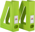 Acrimet Magazine File Holder, Vertical Desk Organizer, Green Citrus, 2 Pack