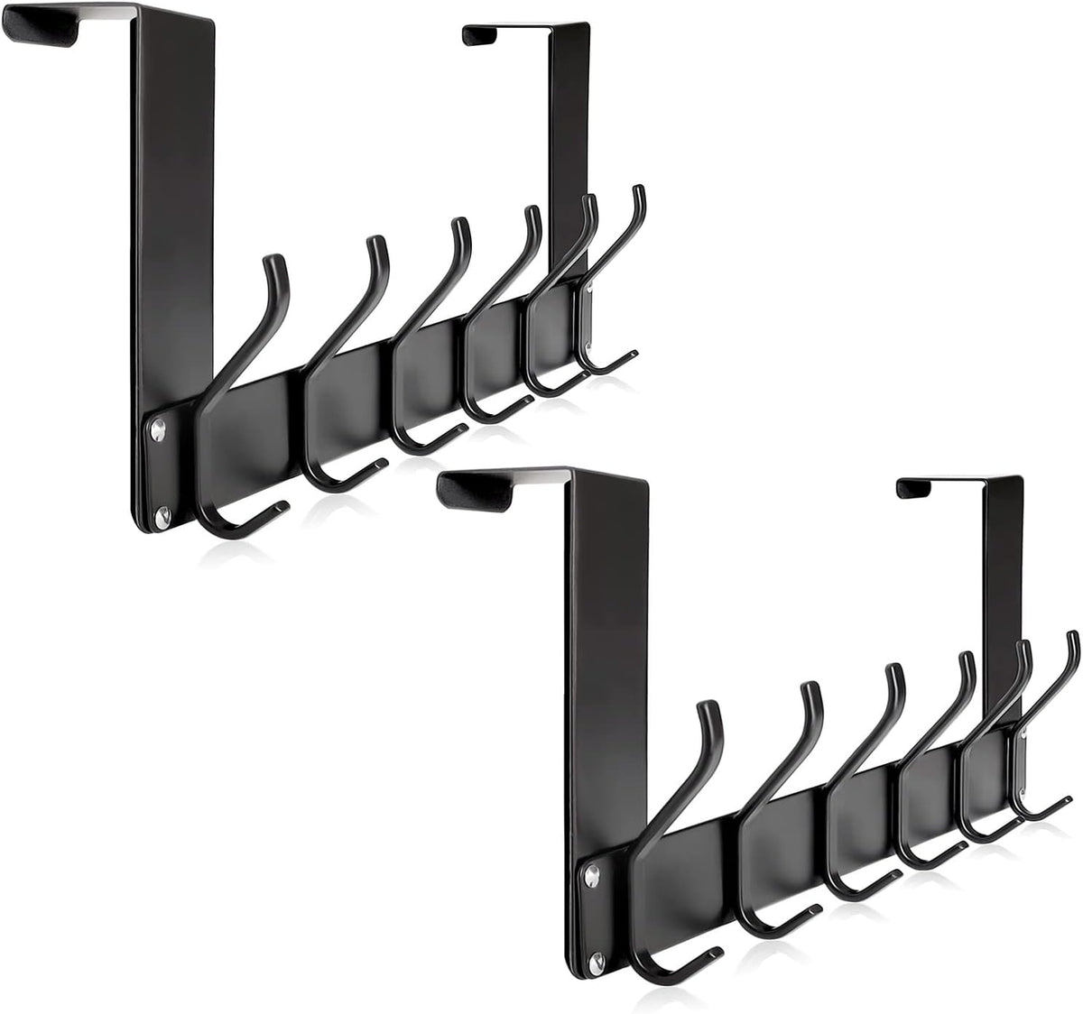 2-Pack Over The Door Hooks, No Assembly Required Door Coat Rack