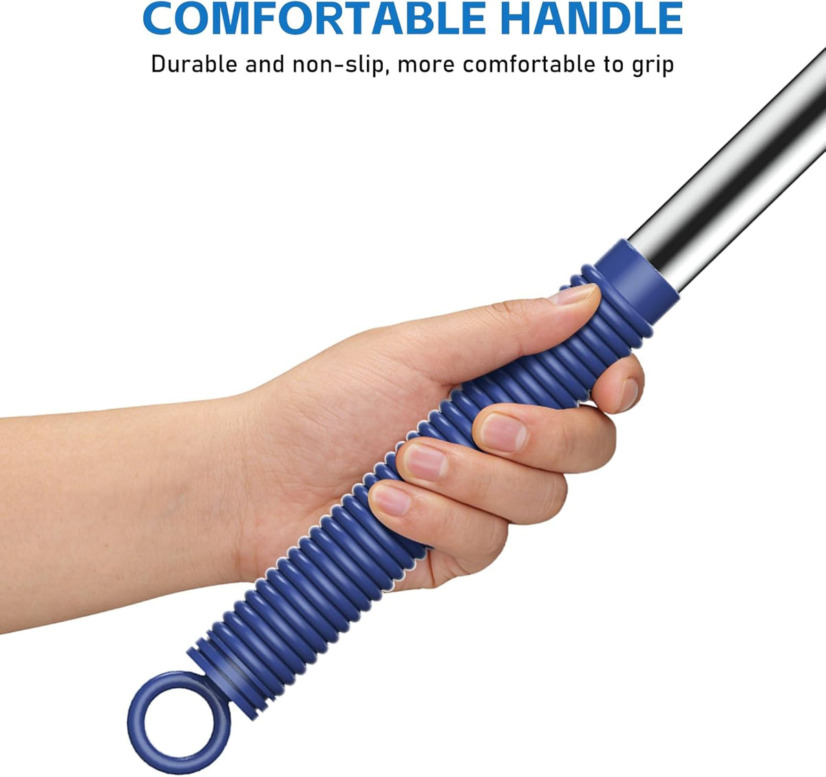 SetSail Cobweb Duster with Extension Pole, for Cobweb Cleaning,Blue