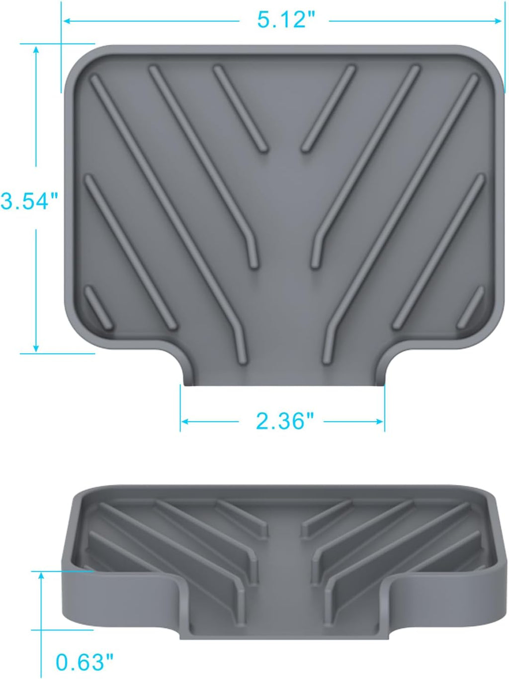 Sponge Holder for Kitchen Sink,5"x 3.5",Dish Sponge Holder Soap Tray