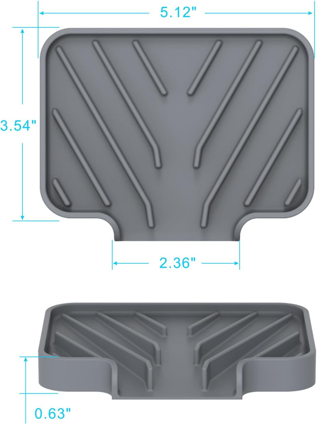 Sponge Holder for Kitchen Sink,5"x 3.5",Dish Sponge Holder Soap Tray